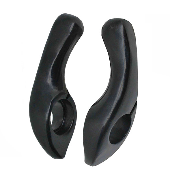 LENKERPROTHESE, SCHWARZES ALUMINIUM L:75MM