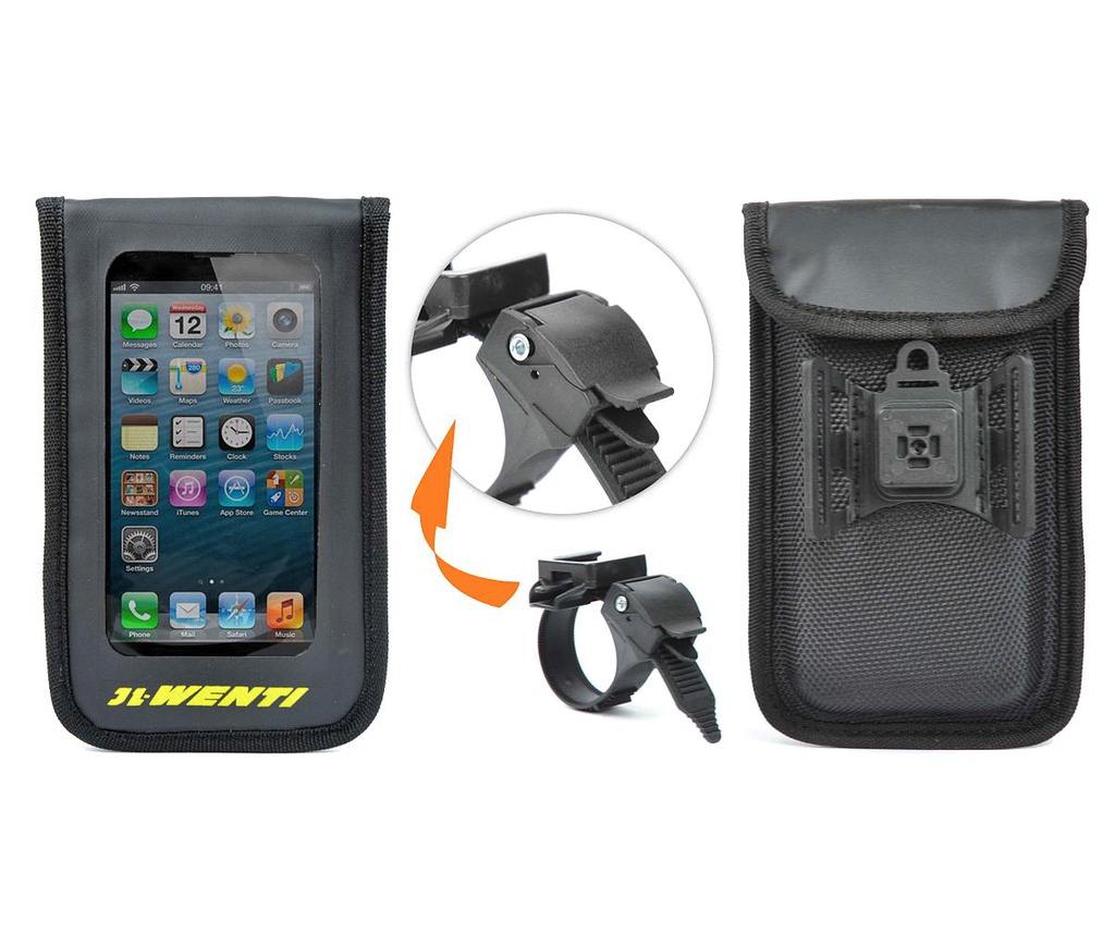 FUNDA CON SOPORTE PARA MOVIL 145X90MM QW