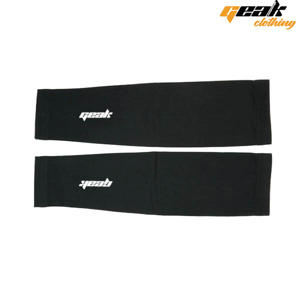 MANGUITOS "GEAK" DE LYCRA COLOR NEGRO