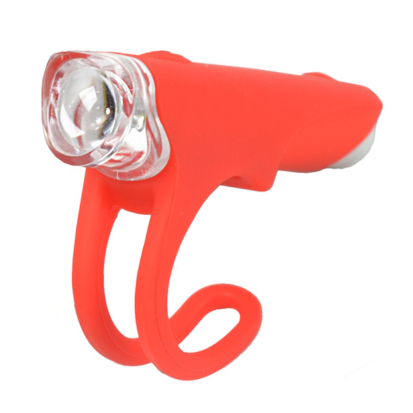 LUZ DELANTERA SILICONA EN COLOR ROJO