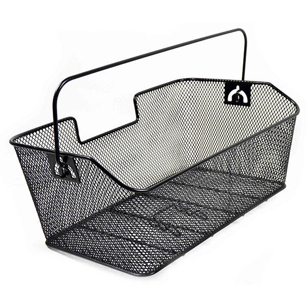 CESTO TRASERO, ACERO, NEGRO, 48.5X30X20X17CM