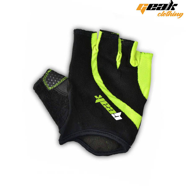GUANTES CORTOS "GEAK" NEGRO/AMARILLO