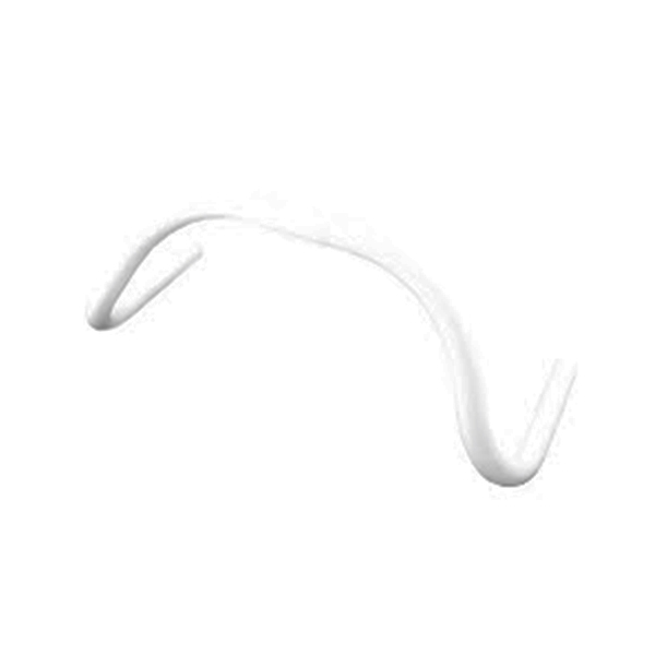 99508 MANILLAR FIXIE ALUMINIO CURVO EN BLANCO, 25.4 MM 420MM