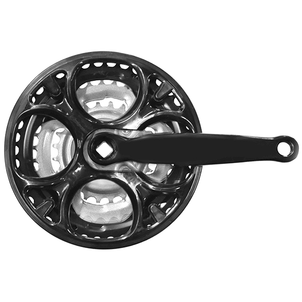 JGO.BIELAS 170MM 24/34/42D ACERO NEGRO