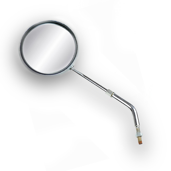 ESPEJO BICI REDONDO DE 7,5 CM DE DIAMETRO COLOR PLATA