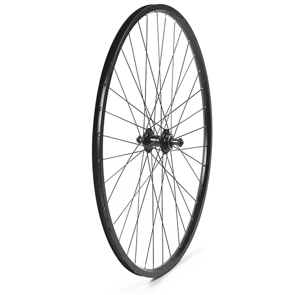 RUEDA TRASERA 27,5 CON PERFIL 25MM NEGRA, PIÑON ROSCA, 36H C/CIERRE PARA V-BRAKE