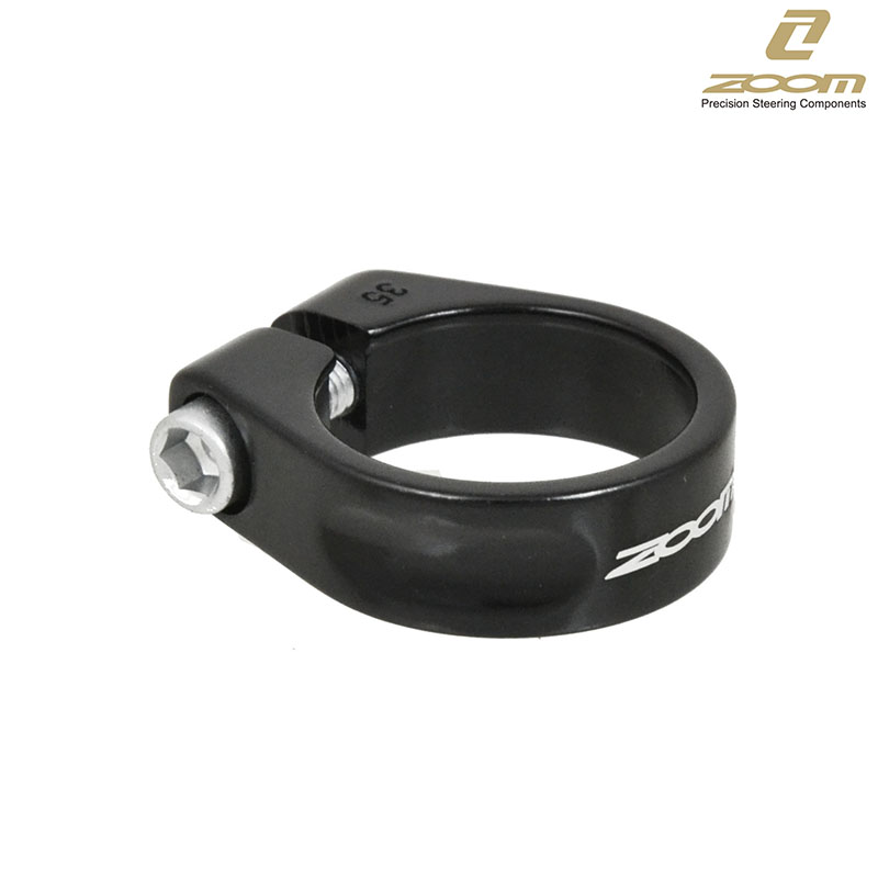 CIERRE SILLIN "ZOOM" 34.9MM ALUMINIO NEGRO