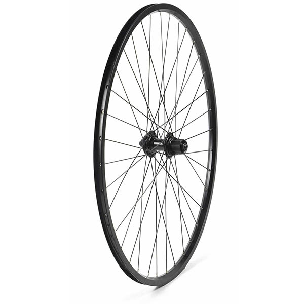 RUEDA TRASERA 27,5 PERFIL 25MM NEGRA, CASSETTE, 36H C/CIERRE F/DISCO 6T