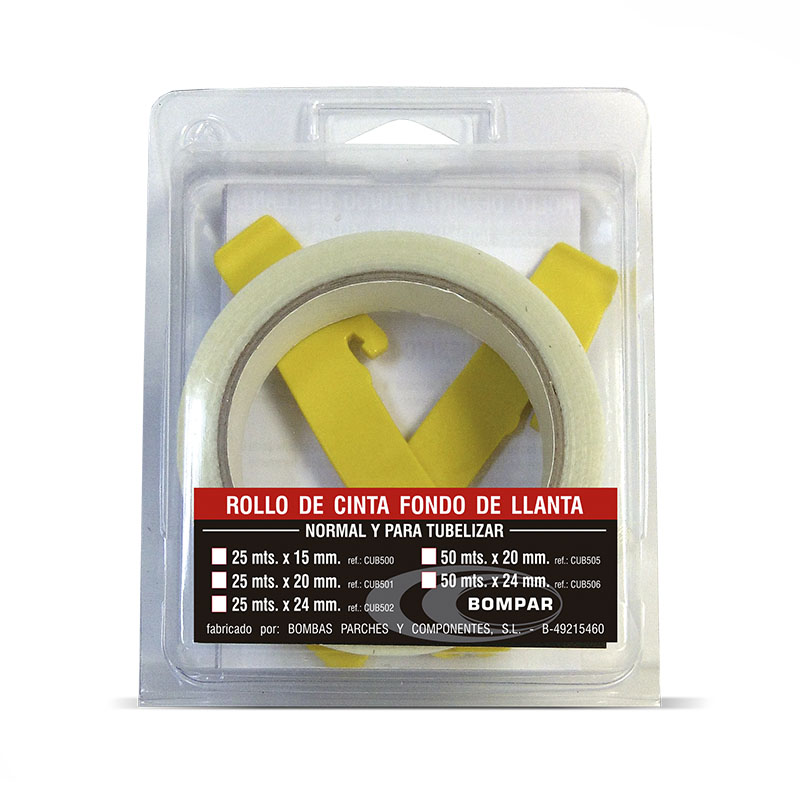 FONDO LLANTA 25METROS 15MM TUBELESS