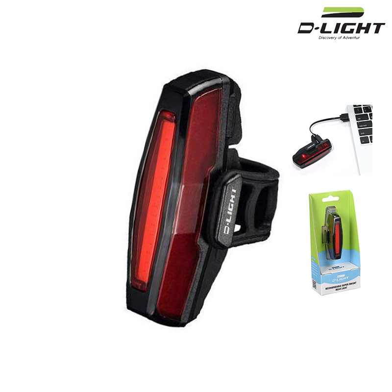 LUZ TRASERA RECARGABLE "D-LIGTH" 5FUN LED 50 LUMEN