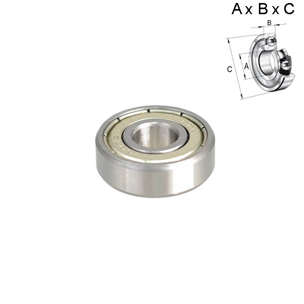 RODAMIENTO SELLADO 7x6x19mm (RUEDA) 607Z