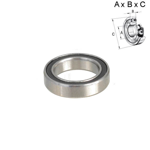 RODAMIENTO SELLADO 12x4x18mm (RUEDA) 