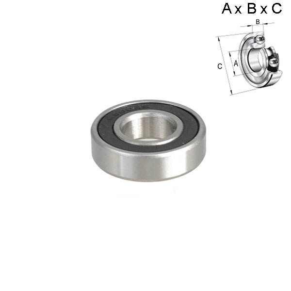 RODAMIENTO SELLADO 12x8x28mm (RUEDA) 6001RS