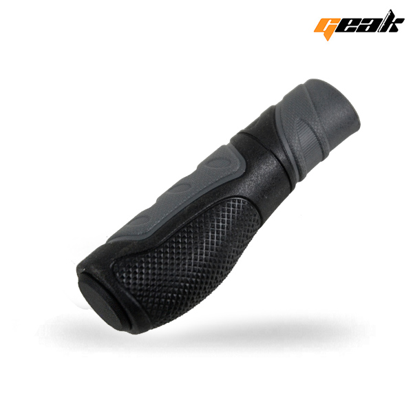 PAR PUÑOS DE GOMA Y KRANTON NEGRO/GRIS 128MM "GEAK"