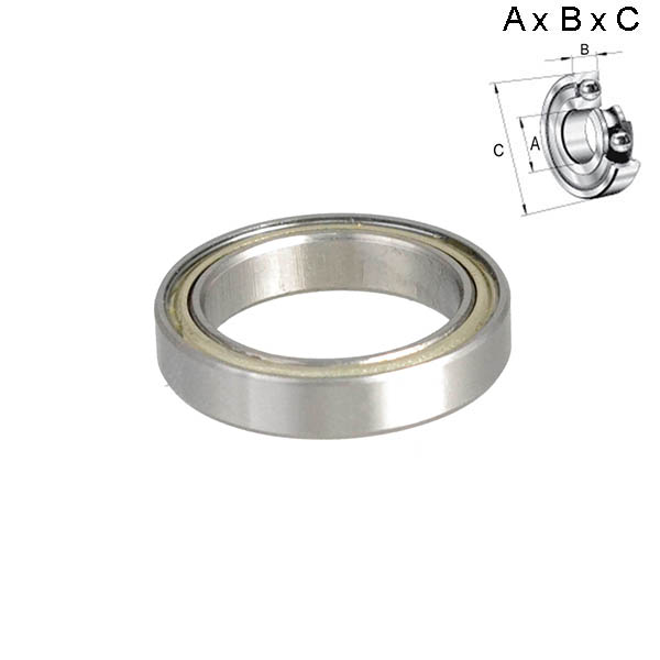 RODAMIENTO SELLADO 17x4x23mm (RUEDA) 