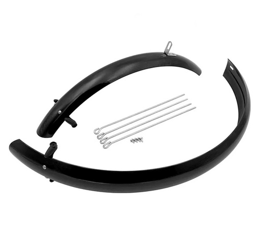 [99314] GUARDABARROS BICI 20" PVC-NEGRO