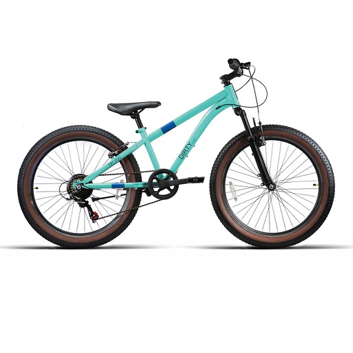 [34103] BICI 24" NIÑO ACERO "FAT200" 1x7VEL C/SUSP MENTA 2025