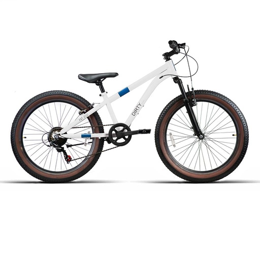 [34106] BICI 26" NIÑO ACERO "FAT200" 1x7VEL C/SUSP BLANCA 2025