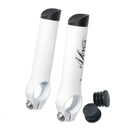 [38471] „AKIVA“ WEISSE ALUMINIUM-LENKERPROTHESE L:90MM