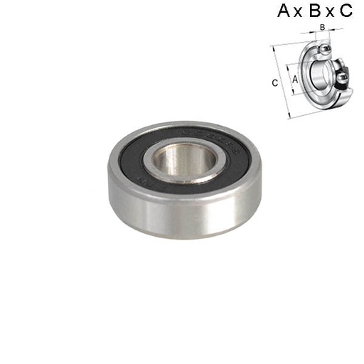 [38474] RODAMIENTO SELLADO 10x9x30mm 6200-2RS M10 (RUEDA)