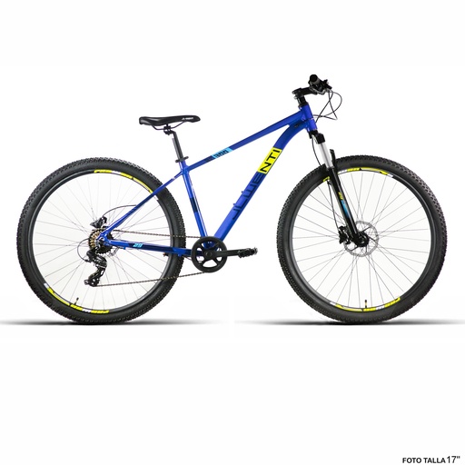 [37263S] BICI 29" ALUM AZUL F/D HIDRA. "RC300" SHIMANO 1x8VEL T-15