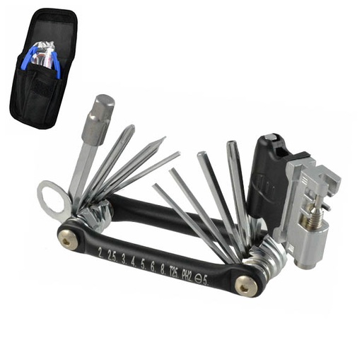 [38492] KIT MULTIFUNCION CON TRONCHACADENAS+PARCHES+ DESMONTABLES