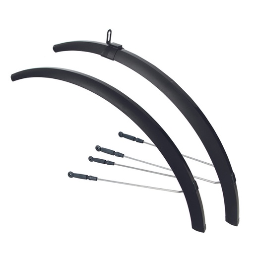 [88115] GUARDABARROS 26X1.6/2.00 PVC VARILLAS AJUSTABLES E-BIKE