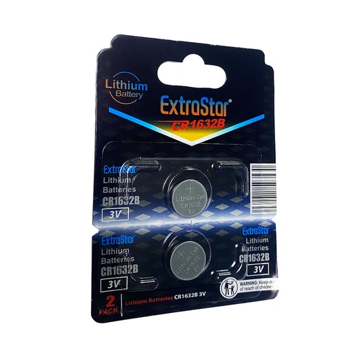 [99608] PILA DE LITIO EXTRASTAR 3V CR1632B BLISTER 2PCS