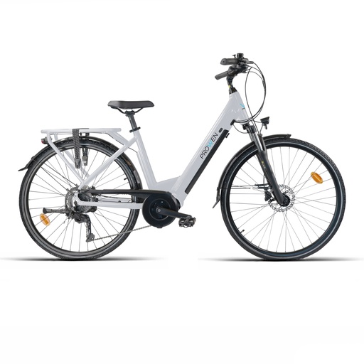 [EB811] E-BIKE CTB 28" ALUMINIO GRIS 9V CUES MT200 BAFANG 250W CENTRAL / 13Ah