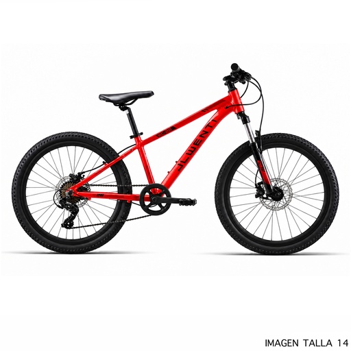 [37337MHD] BICI 26" HOMBRE ALUM "RC230" 1x7 2027 ROJO T-16,5 DISCO HD