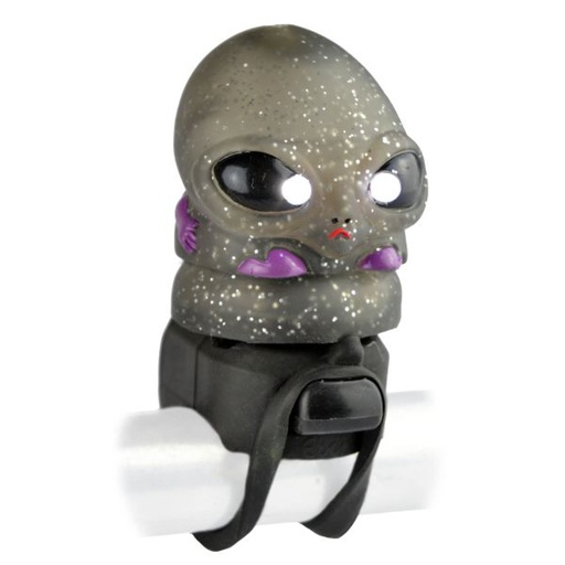 [38756] BOCINA CON LUZ NEGRO CON FORMA DE ALIEN 