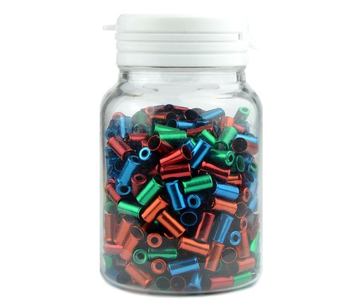[38811] TERMINALES DE CAMISA DE 5MM, COLORES SURTIDOS (400 PIEZAS) QW