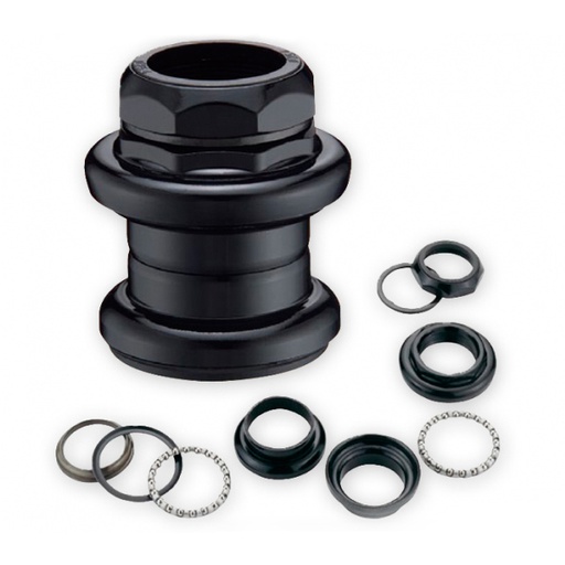 [40252] DIRECCION 22.2MM (1") 30MM ACERO NEGRO 2/TUERCAS