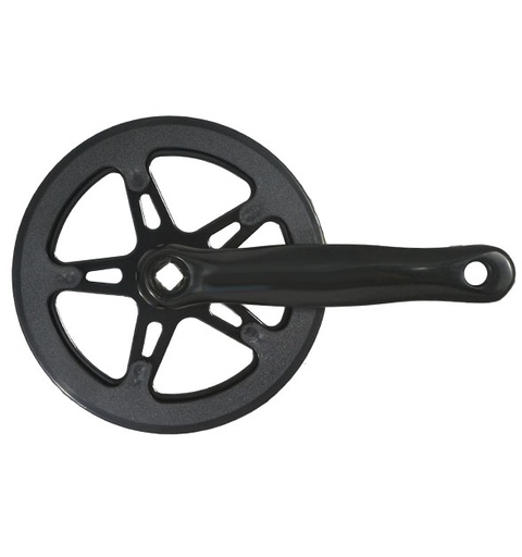 [40588] JGO.BIELAS 170MM 42D ALUMINIO NEGRO 1VEL