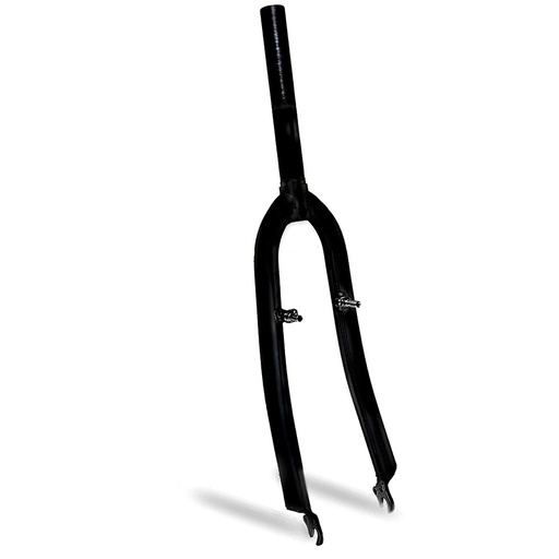 [40732] HORQUILLA 26" ACERO, ROSCA 25.4MM 1-1/8" (28.6MM EXT) L-200mm NEGRA