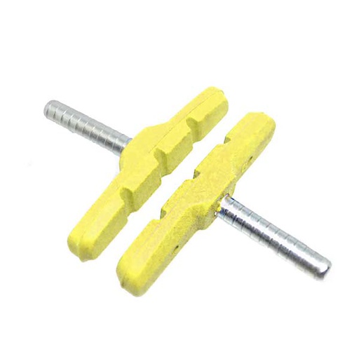 [40855] ZAPATAS FRENO AMARILLO CON ESPRRAGO (4 PIEZAS) QW