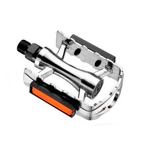 [40881] PEDALES MTB 26" ALUMINIO EN PLATA CON REFLECTANTES