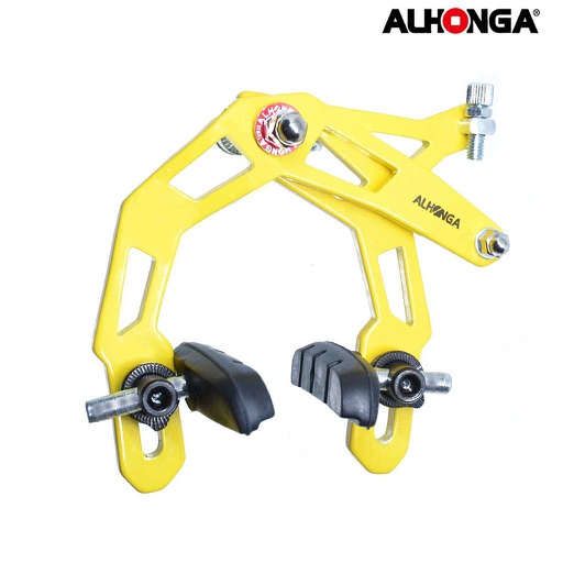 [40922] FRENOS HERRADURA BMX 2PCS "ALLONGA" ALUMINIO AMARILLO
