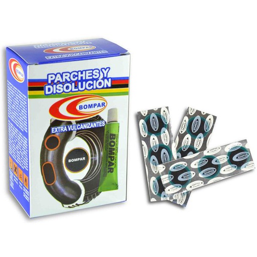 [68021] CAJA PARCHES 20 MM CARRETERA "BOMPAR" (200 PIEZAS) 