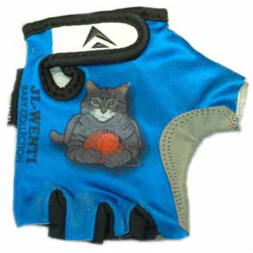 GUANTES INFANTIL "JL-WENTI" DE ANIMALES COLOR AZUL