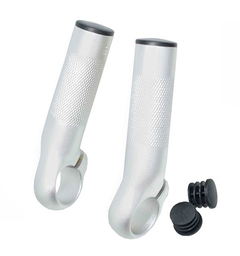 [79074] PROTHÈSE DE GUIDON ALUMINIUM ARGENT L:90MM