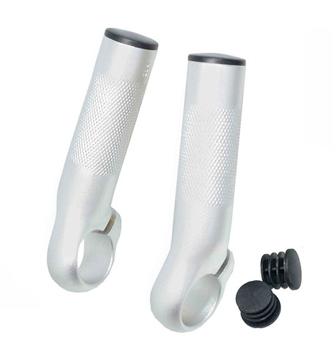 [79074] PROTHÈSE DE GUIDON ALUMINIUM ARGENT L:90MM