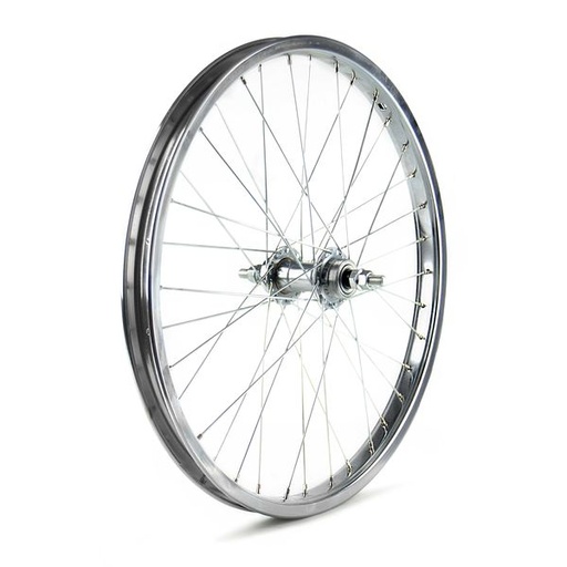 [79182] RUEDA TRASERA BMX-629 36RADIOS ACERO PLATA QW