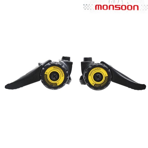 [79431] PALANCAS CAMBIO FRICCION 18VEL "MONSOON" C/CABLES