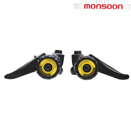 [79431] PALANCAS CAMBIO FRICCION 18VEL "MONSOON" C/CABLES