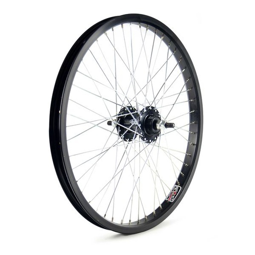 [79650] RUEDA TRASERA DE FREE, 48 RADIOS, EN NEGRO 