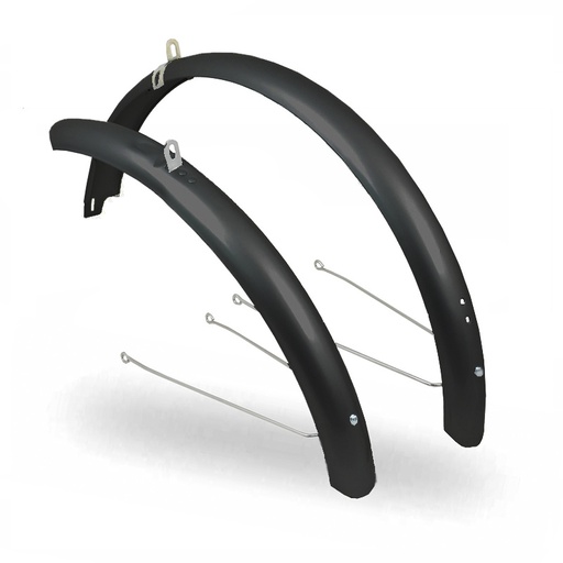 [79833] GUARDABARROS BICI 20",METALICO COLOR NEGRO