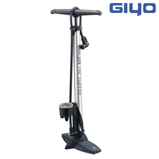 [79886] BOMBA PIE "GIYO" CON MANOMETRO DE ALUMINIO