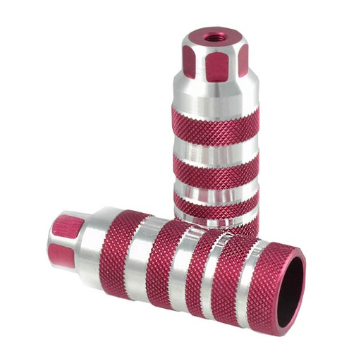 [79935] POSAPIES ALUMINIO 38MMX110,ROJO/PLATA 26T QW