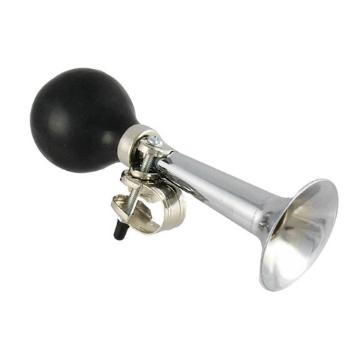 [80303] BOCINA ACERO PLATA Y NEGRO 